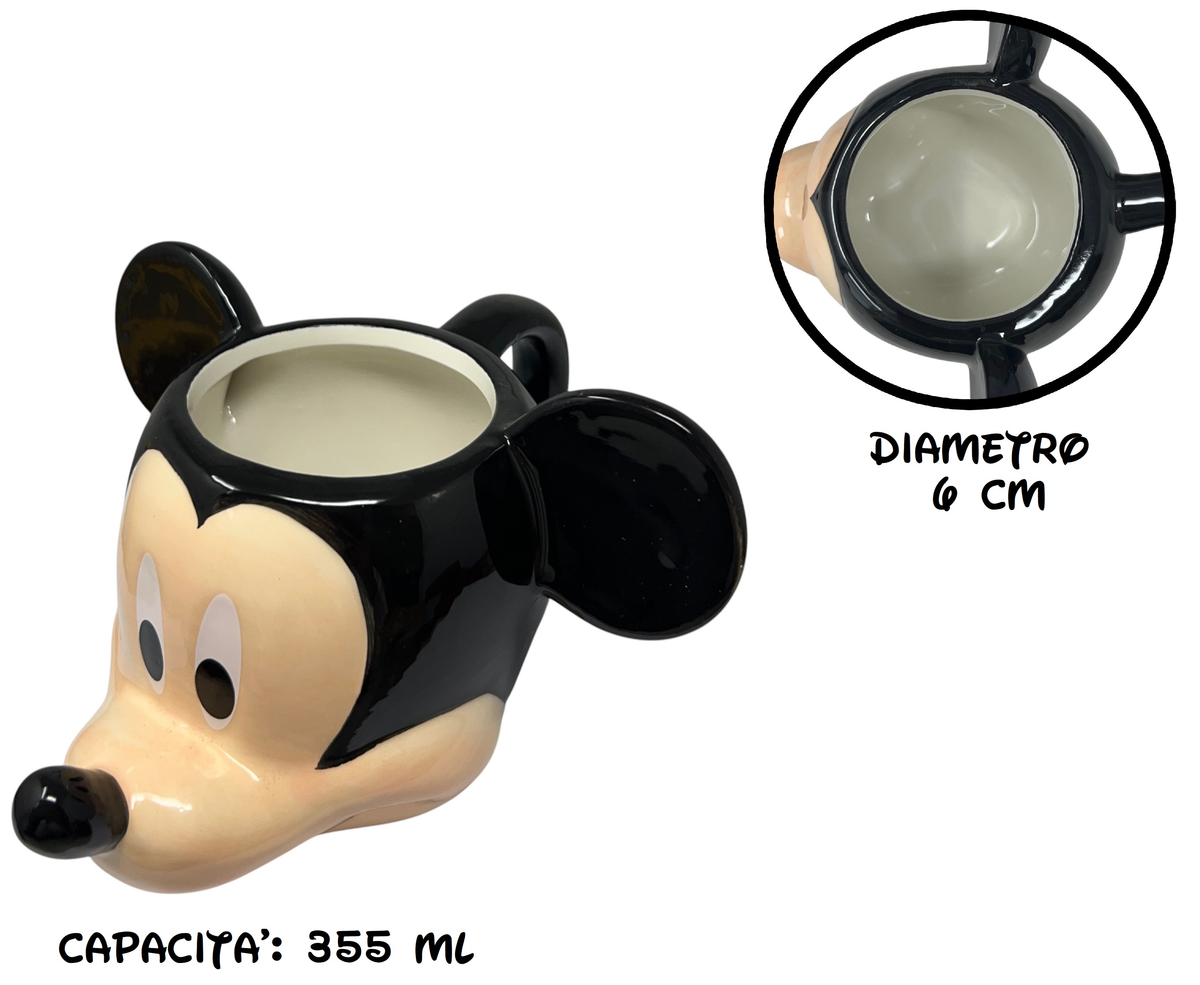 Tazza 3d Topolino DISNEY in Ceramica 355 Ml in Confezione - 78191