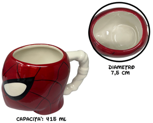 Tazza 3d Spiderman MARVEL in Ceramica 415 Ml in Confezione - 96786