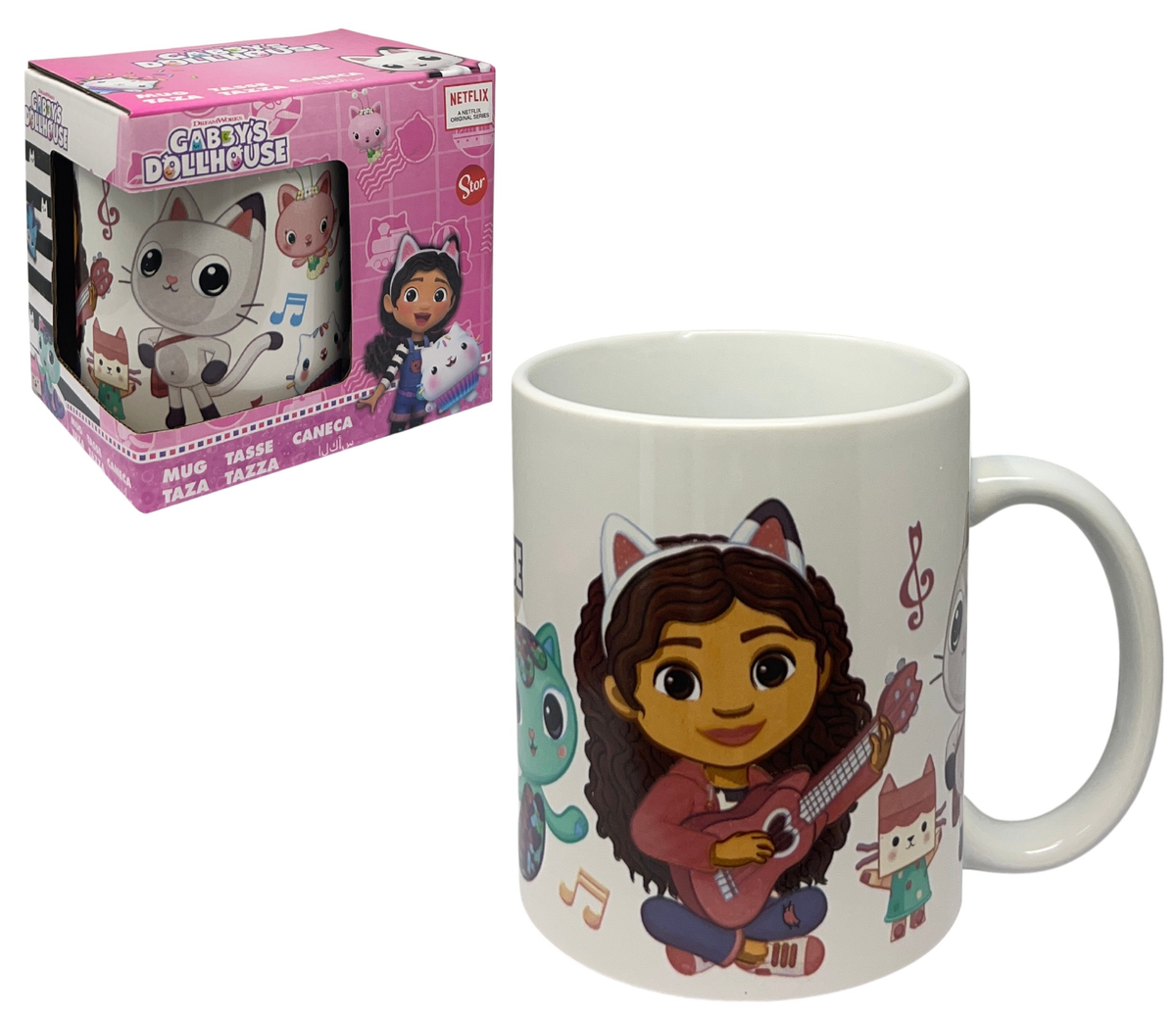 Tazza Mug Gabby's Dollhouse in Ceramica 325 Ml in Confezione - 88044