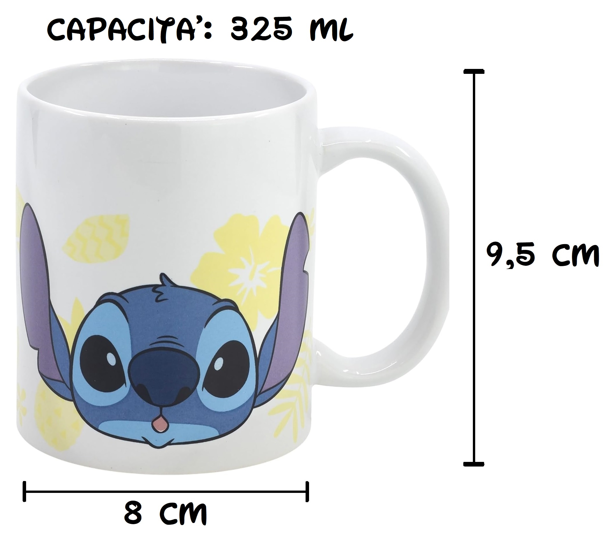 Tazza Mug Stitch DISNEY in Ceramica 325 Ml in Confezione - 88138