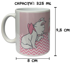 Tazza Mug Marie DISNEY gli Aristogatti  in Ceramica Stampa Sublimatica 325 Ml in Confezione - 99466