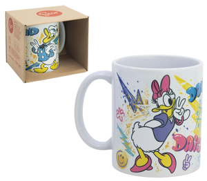 Tazza Mug Paperina e Paperino DISNEY in Ceramica Stampa Sublimatica 325 Ml in Confezione - 99818