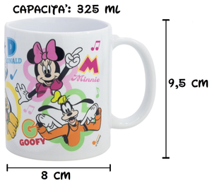 Tazza Mug Topolino e i Suoi Amici DISNEY in Ceramica Stampa Sublimatica 325 Ml in Confezione - 99819