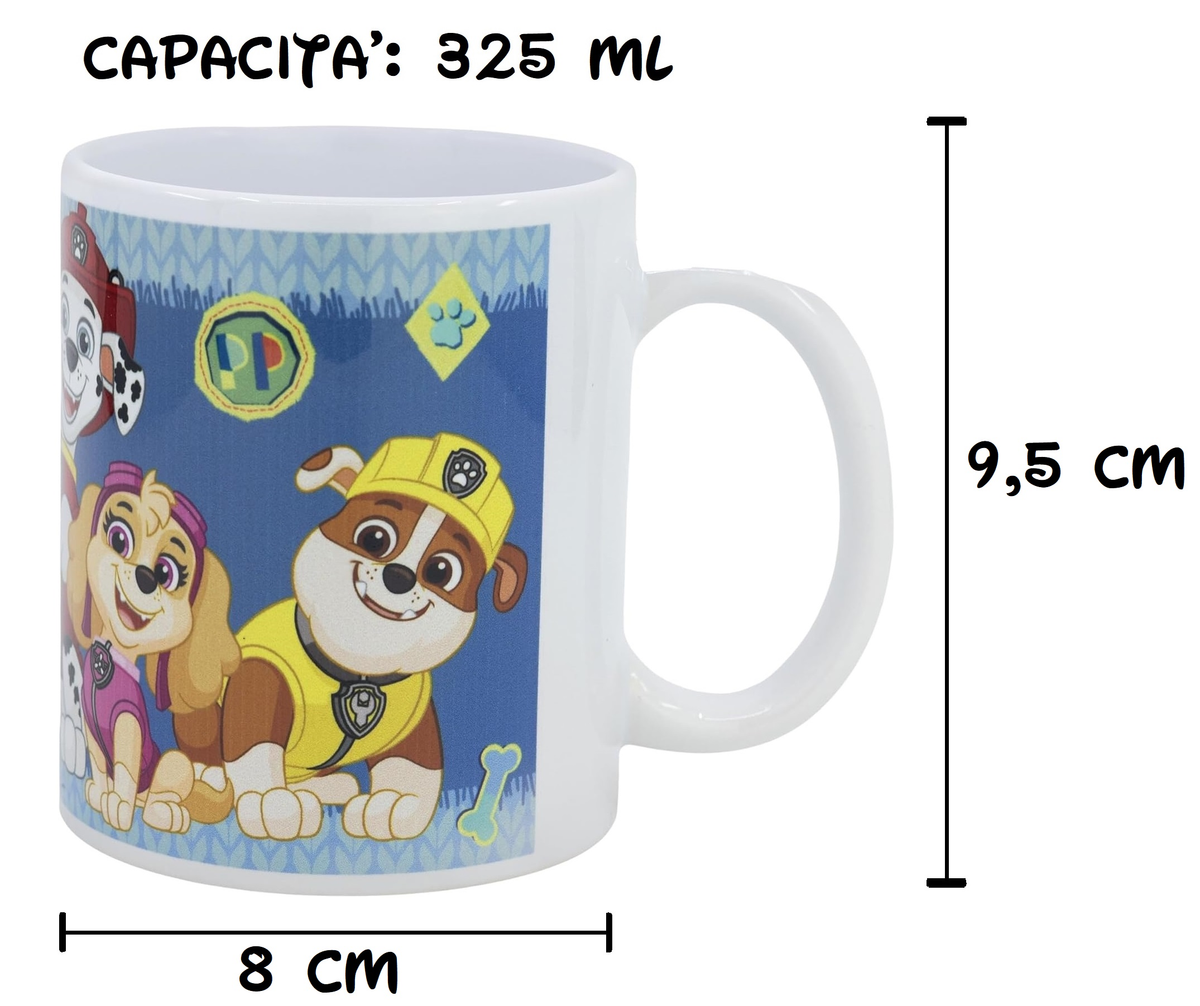 Tazza Mug Paw Patrol in Ceramica Stampa Sublimatica 325 Ml in Confezione - 99442