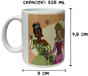 Tazza Mug Principesse DISNEY in Ceramica Stampa Sublimatica 325 Ml in Confezione - 99073