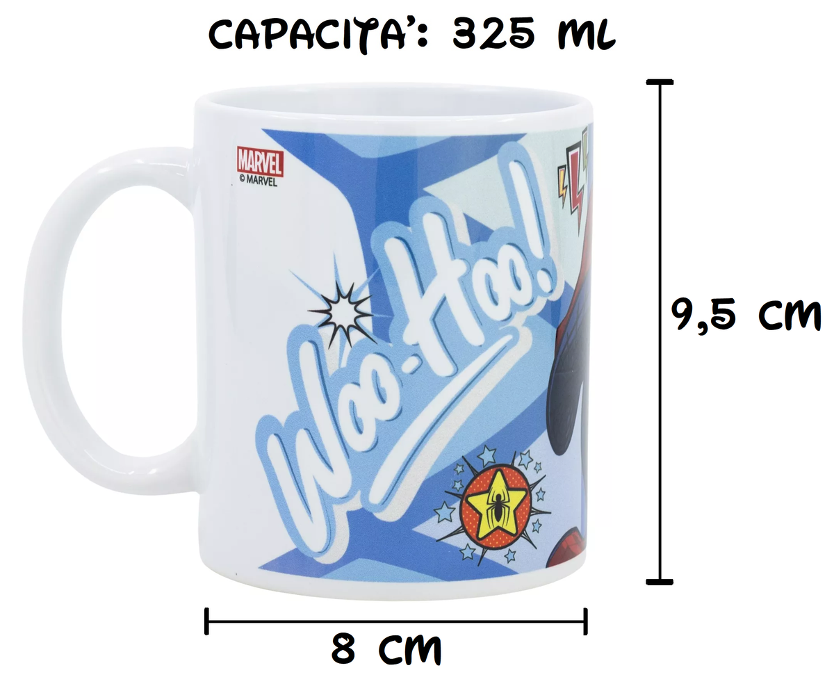 Tazza Mug Spiderman MARVEL in Ceramica Stampa Sublimatica 325 Ml in Confezione - 99247