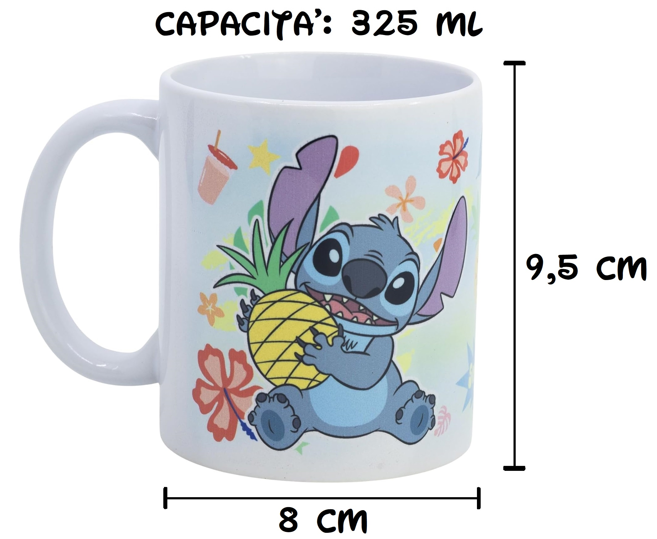 Tazza Mug Stitch DISNEY in Ceramica Stampa Sublimatica 325 Ml in Confezione - 99530