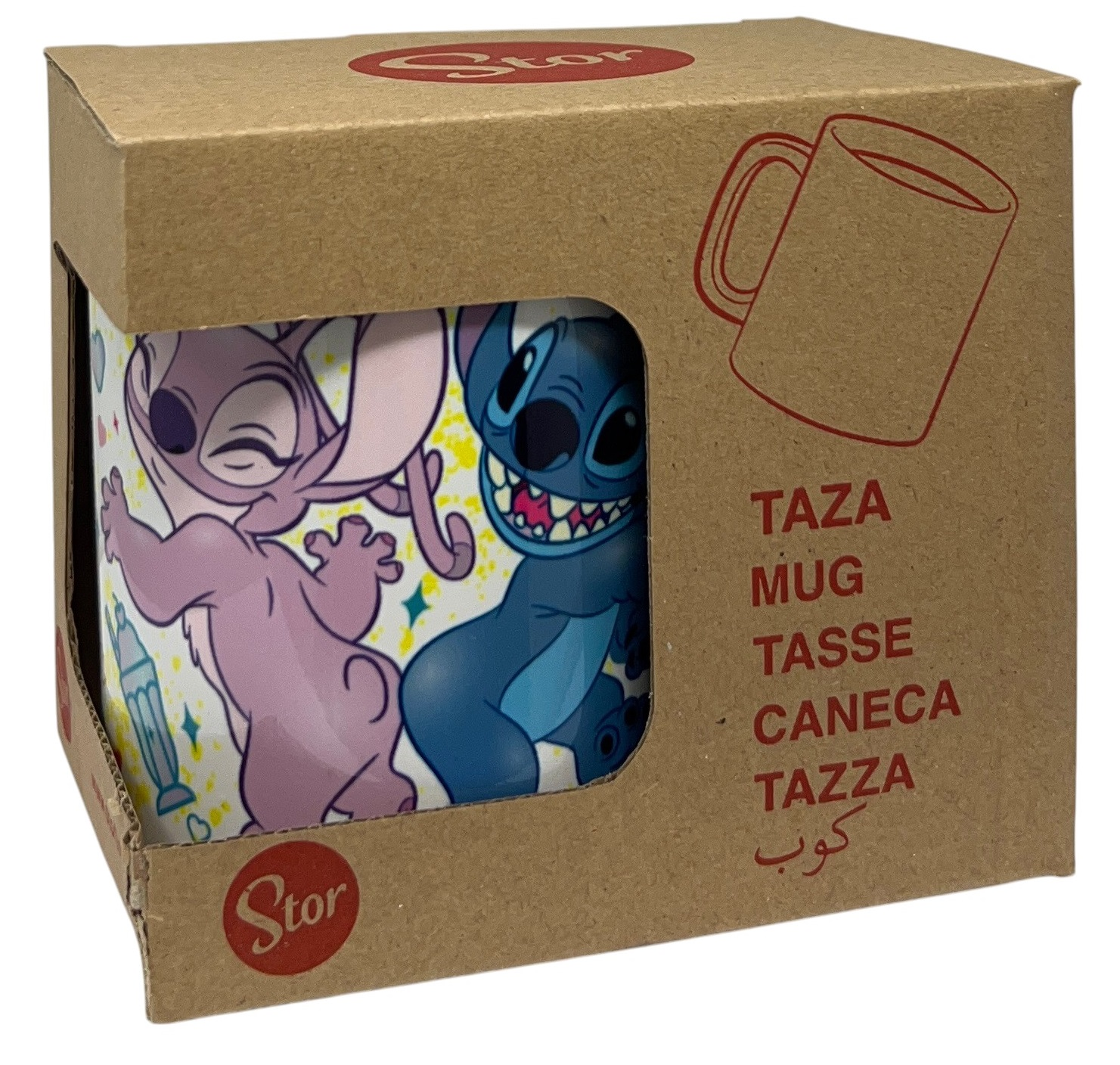 Tazza Mug Stitch e Angel DISNEY in Ceramica Stampa Sublimatica 325 Ml in Confezione - 99500