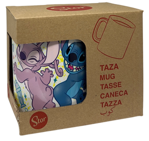 Tazza Mug Stitch e Angel DISNEY in Ceramica Stampa Sublimatica 325 Ml in Confezione - 99500