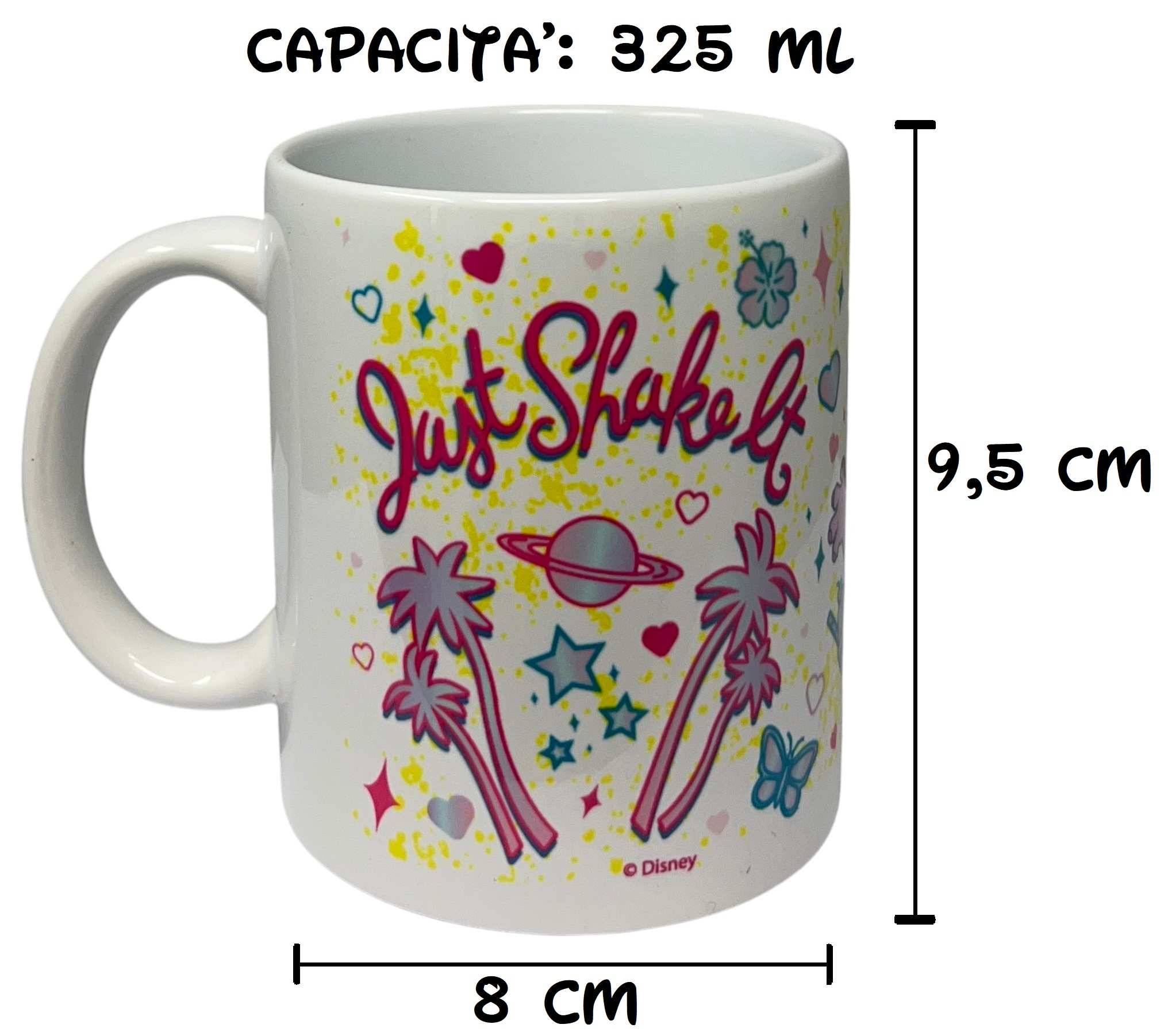 Tazza Mug Stitch e Angel DISNEY in Ceramica Stampa Sublimatica 325 Ml in Confezione - 99500