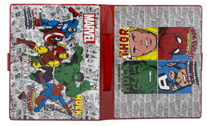 Valigetta 65 Pezzi Avengers MARVEL Scatola Colori Cancelleria Stickers per Bambini - 0840