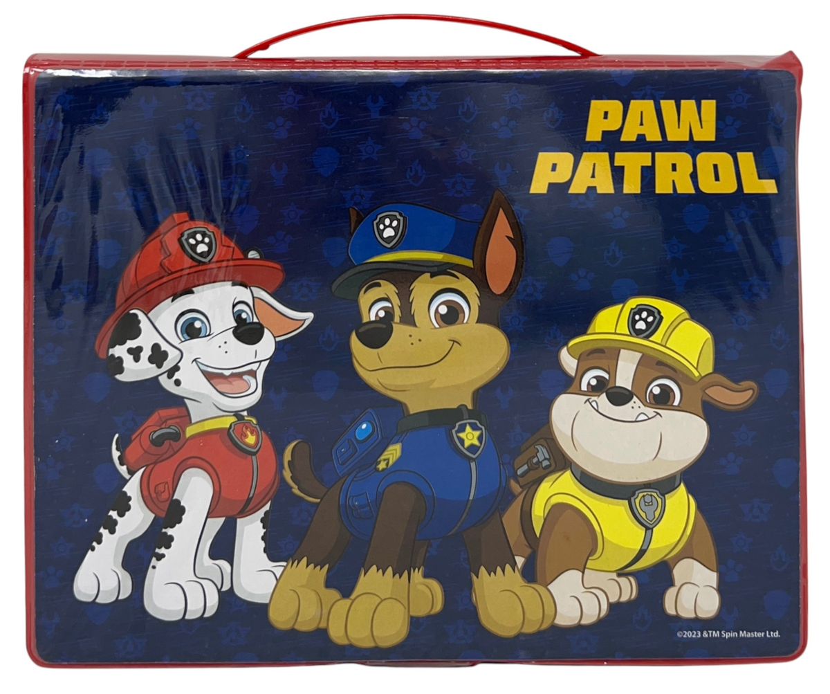 Valigetta 65 Pezzi Paw Patrol Scatola Colori Cancelleria Stickers per Bambini - 0841