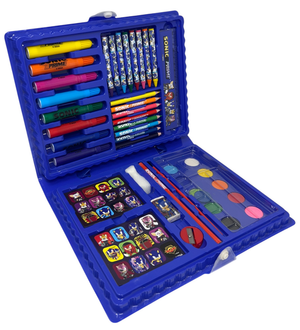 Valigetta 65 Pezzi Sonic Prime Scatola Colori Cancelleria Stickers per Bambini - 0842