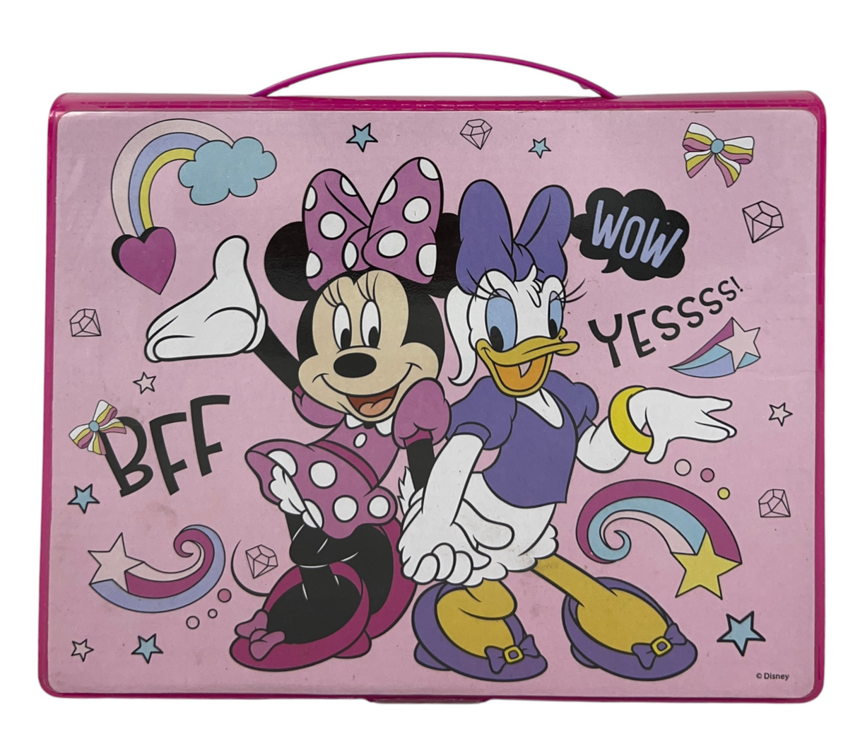 Valigetta 65 Pezzi Minnie DISNEY Scatola Colori Cancelleria Stickers per Bambini - 0843