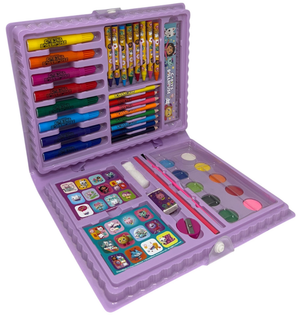 Valigetta 65 Pezzi Gabby's Dollhouse Scatola Colori Cancelleria Stickers per Bambini - 0844