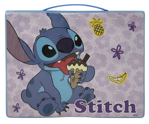 Valigetta 65 Pezzi Stitch DISNEY Scatola Colori Cancelleria Stickers per Bambini - 0845