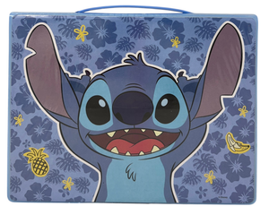 Valigetta 65 Pezzi Stitch DISNEY Scatola Colori Cancelleria Stickers per Bambini - 0845