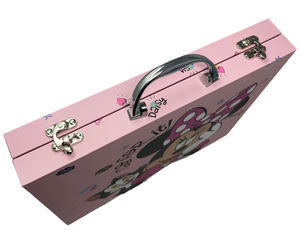 Valigetta 55 Pezzi Minnie DISNEY Scatola Colori Cancelleria Stickers per Bambini - 1238