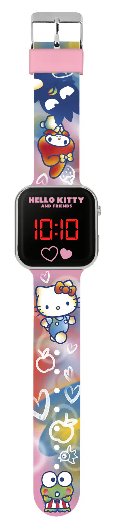 Orologio a LED Hello Kitty da Polso Digitale con Cinturino Silicone - Hk50151