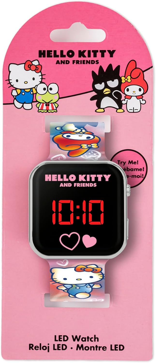 Orologio a LED Hello Kitty da Polso Digitale con Cinturino Silicone - Hk50151