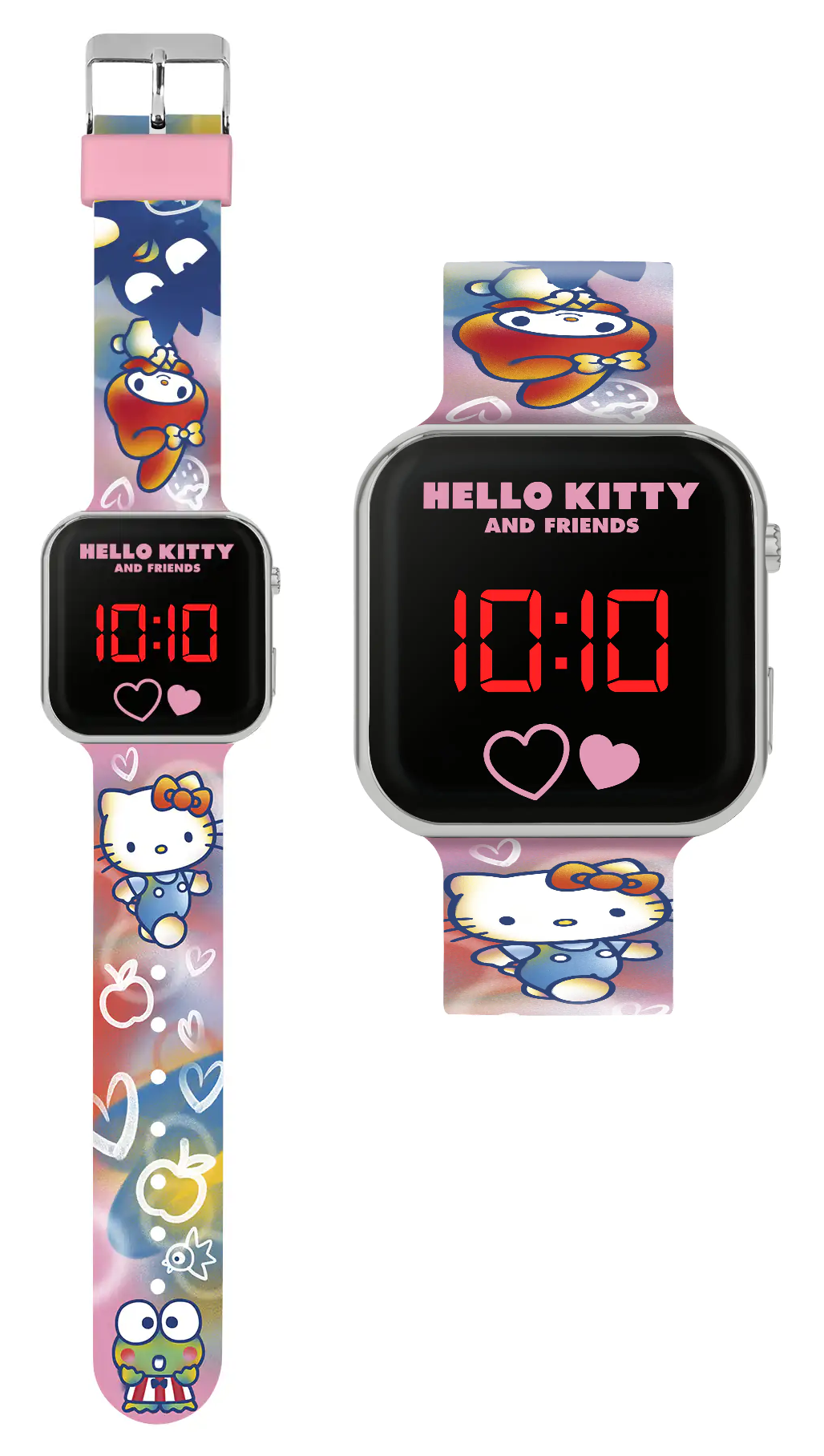 Orologio a LED Hello Kitty da Polso Digitale con Cinturino Silicone - Hk50151