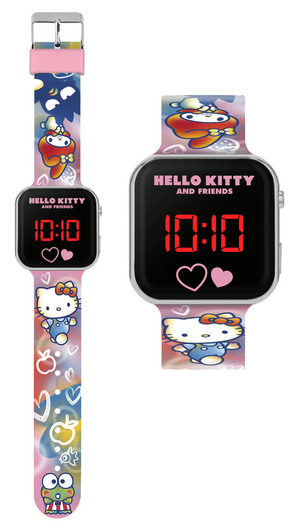 Orologio a LED Hello Kitty da Polso Digitale con Cinturino Silicone - Hk50151