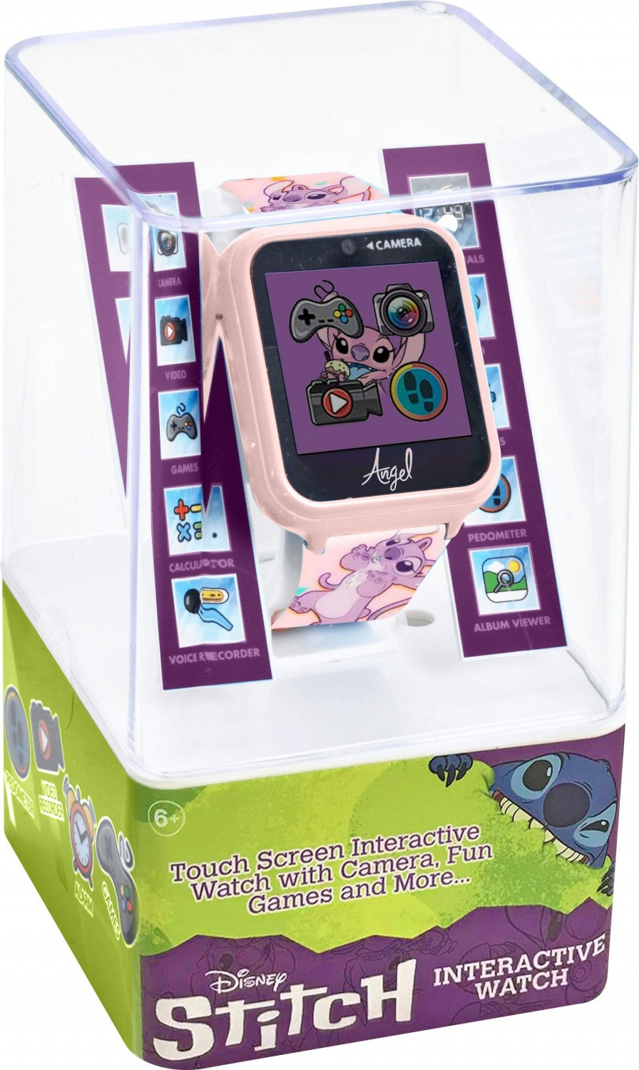 Orologio Interattivo Angel DISNEY Smartwatch Gioco Multifunzione con USB - Las4088