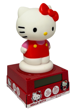 Lampada 3d Hello Kitty da Comodino Luce Notturna LED Sveglia Digitale - Hk50198