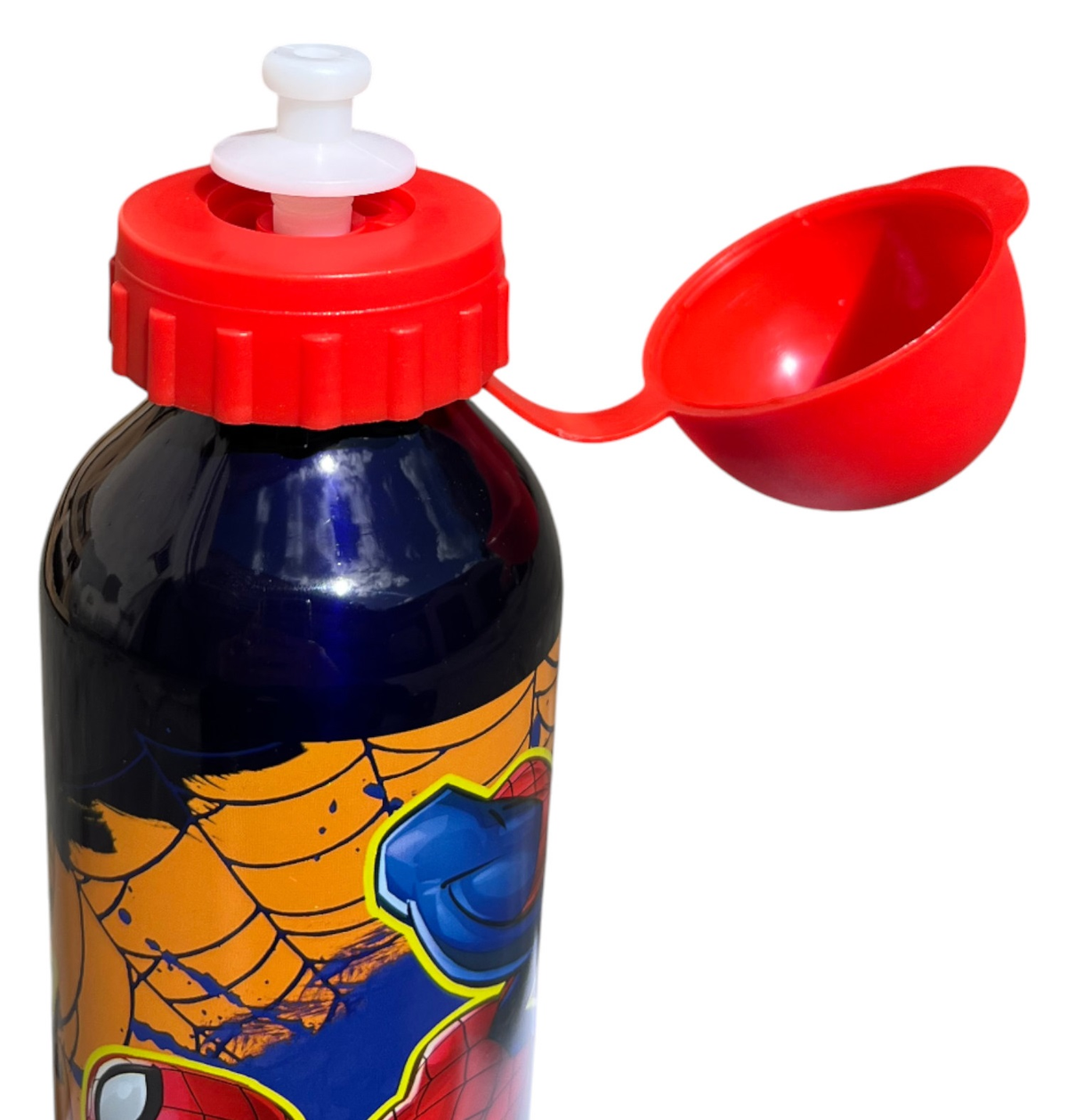 Borraccia in Alluminio Spiderman MARVEL con Beccuccio e Coperchio 500 Ml - Sp50072/ro