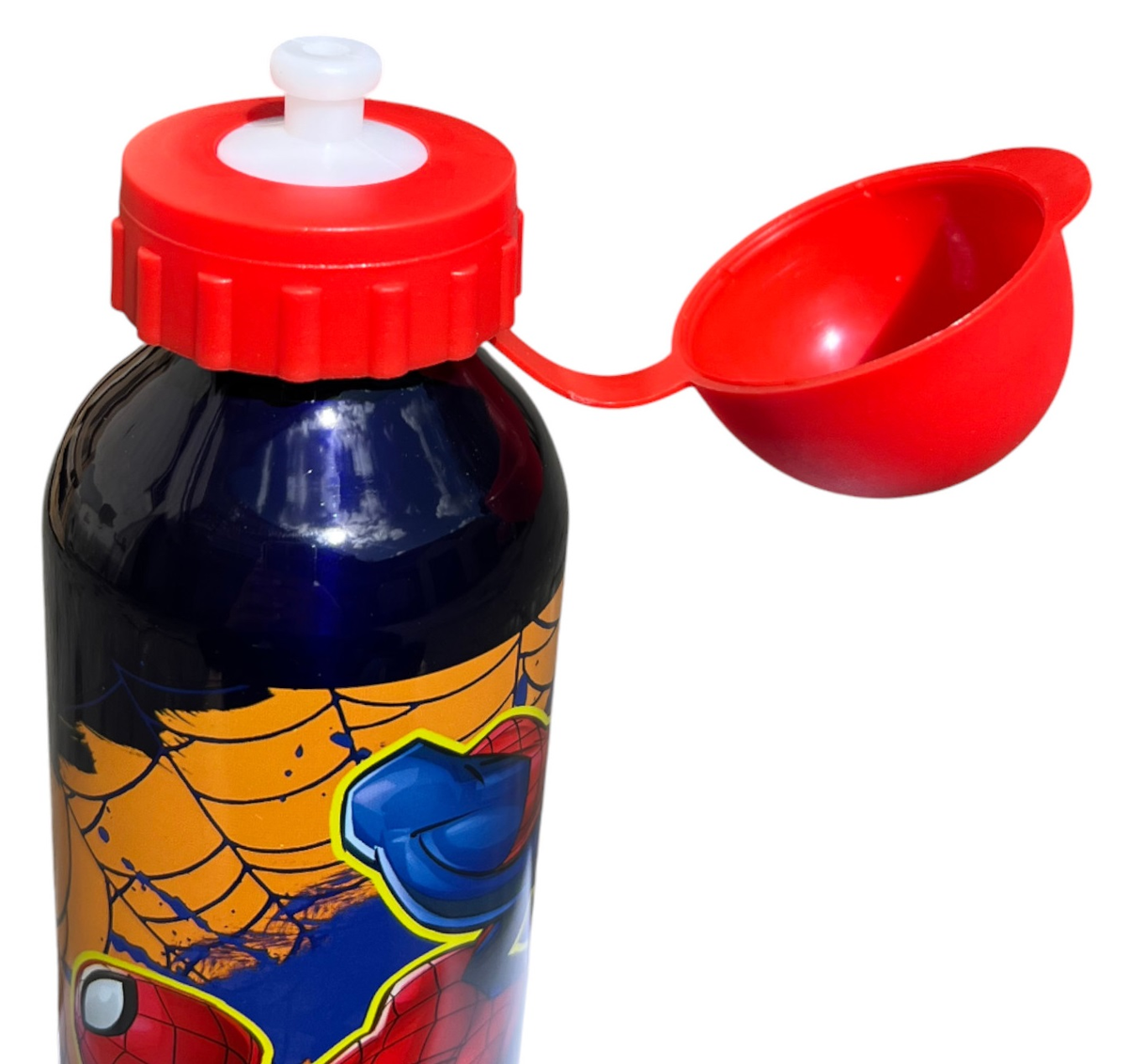 Borraccia in Alluminio Spiderman MARVEL con Beccuccio e Coperchio 500 Ml - Sp50072/ro