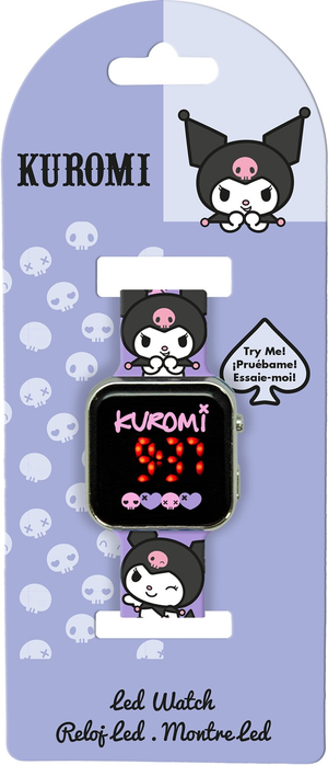 Orologio a LED Kuromi Hello Kitty da Polso Digitale con Cinturino Silicone - Ku00001