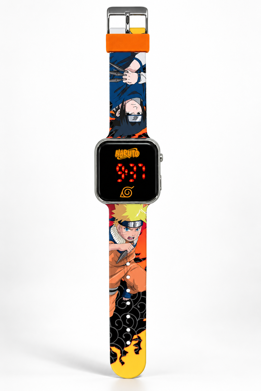 Orologio a LED Naruto e Sasuke da Polso Display Digitale con Cinturino Silicone - Na00002