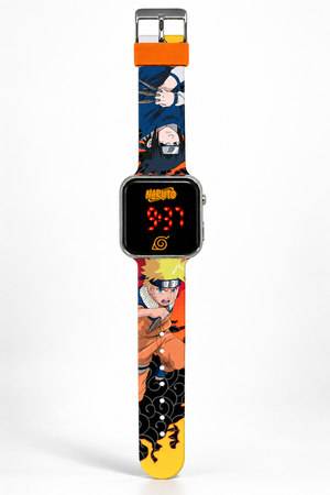 Orologio a LED Naruto e Sasuke da Polso Display Digitale con Cinturino Silicone - Na00002