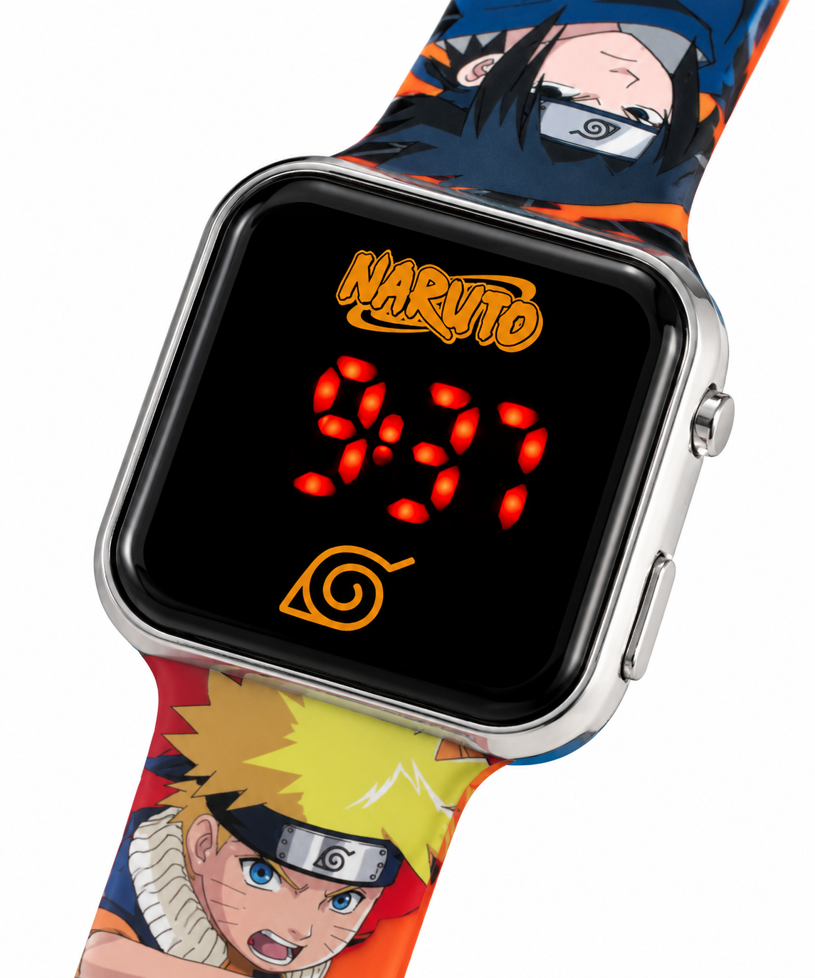 Orologio a LED Naruto e Sasuke da Polso Display Digitale con Cinturino Silicone - Na00002