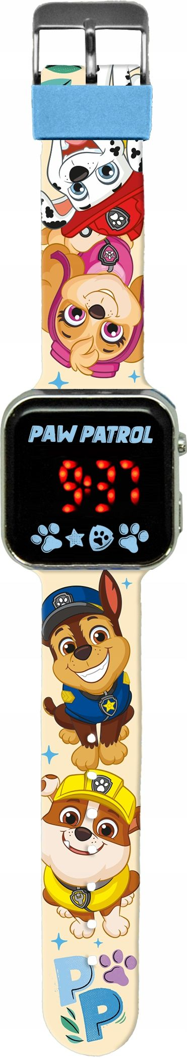 Orologio a LED Paw Patrol da Polso Digitale con Cinturino Silicone - Pw19961