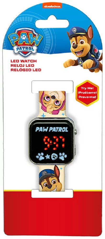 Orologio a LED Paw Patrol da Polso Digitale con Cinturino Silicone - Pw19961