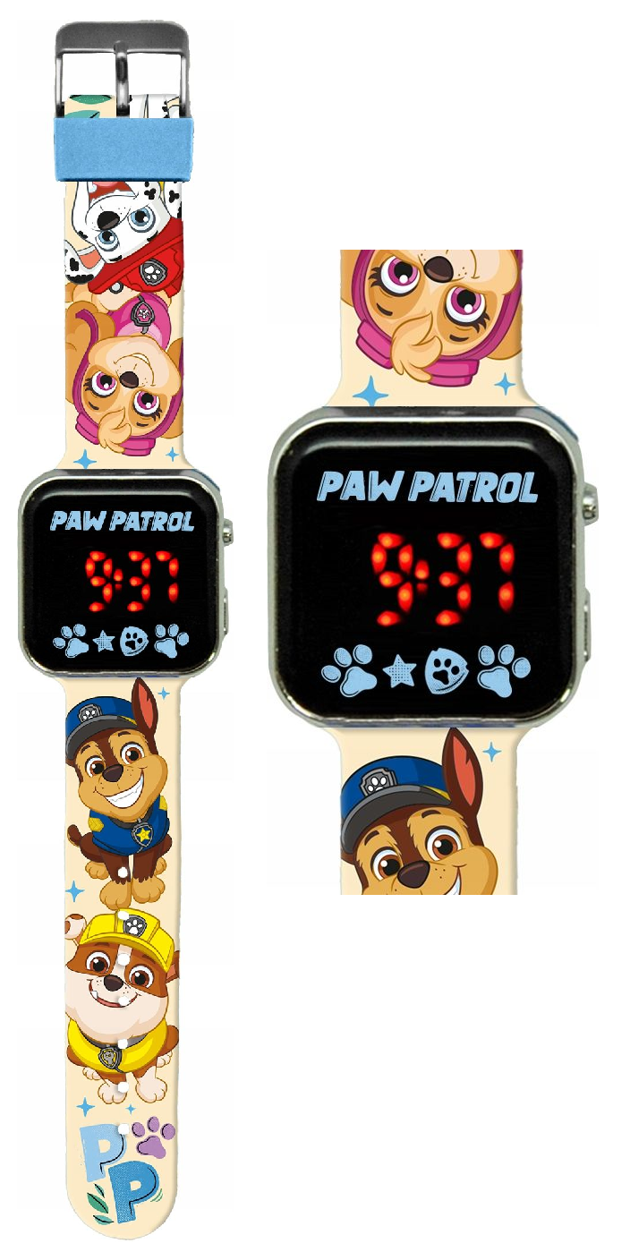 Orologio a LED Paw Patrol da Polso Digitale con Cinturino Silicone - Pw19961