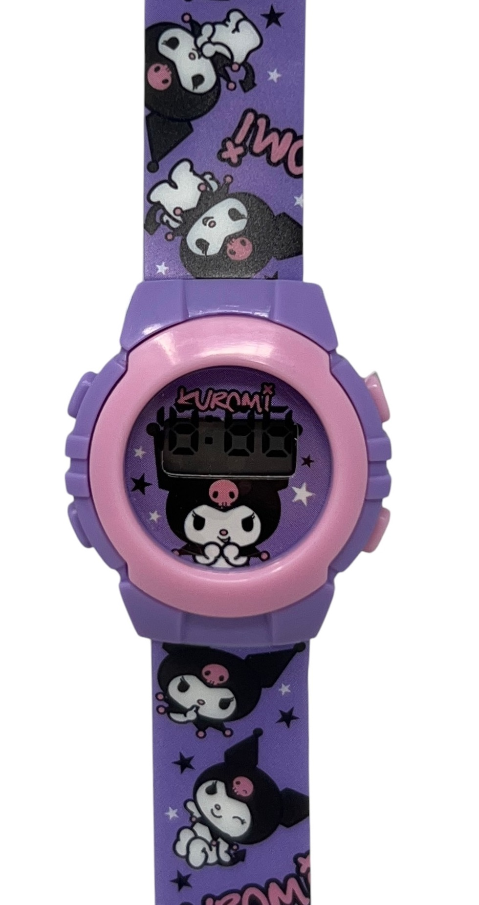 Orologio da Polso Digitale Kuromi Hello Kitty in Confezione Sagomata - Ku00002