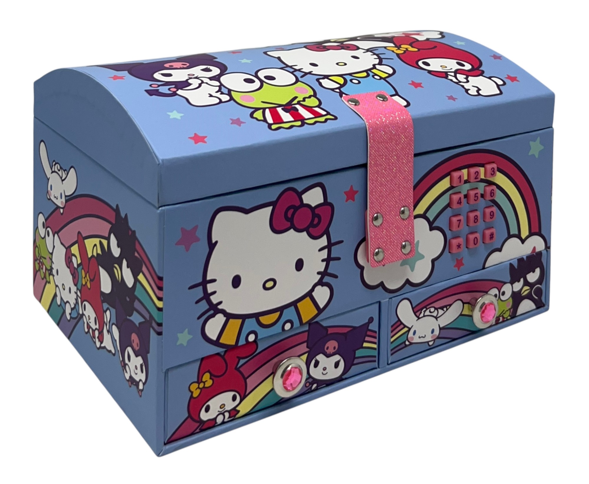 Portagioie Musicale Hello Kitty con Codice Segreto Elettronico in Cartone - Hk50194