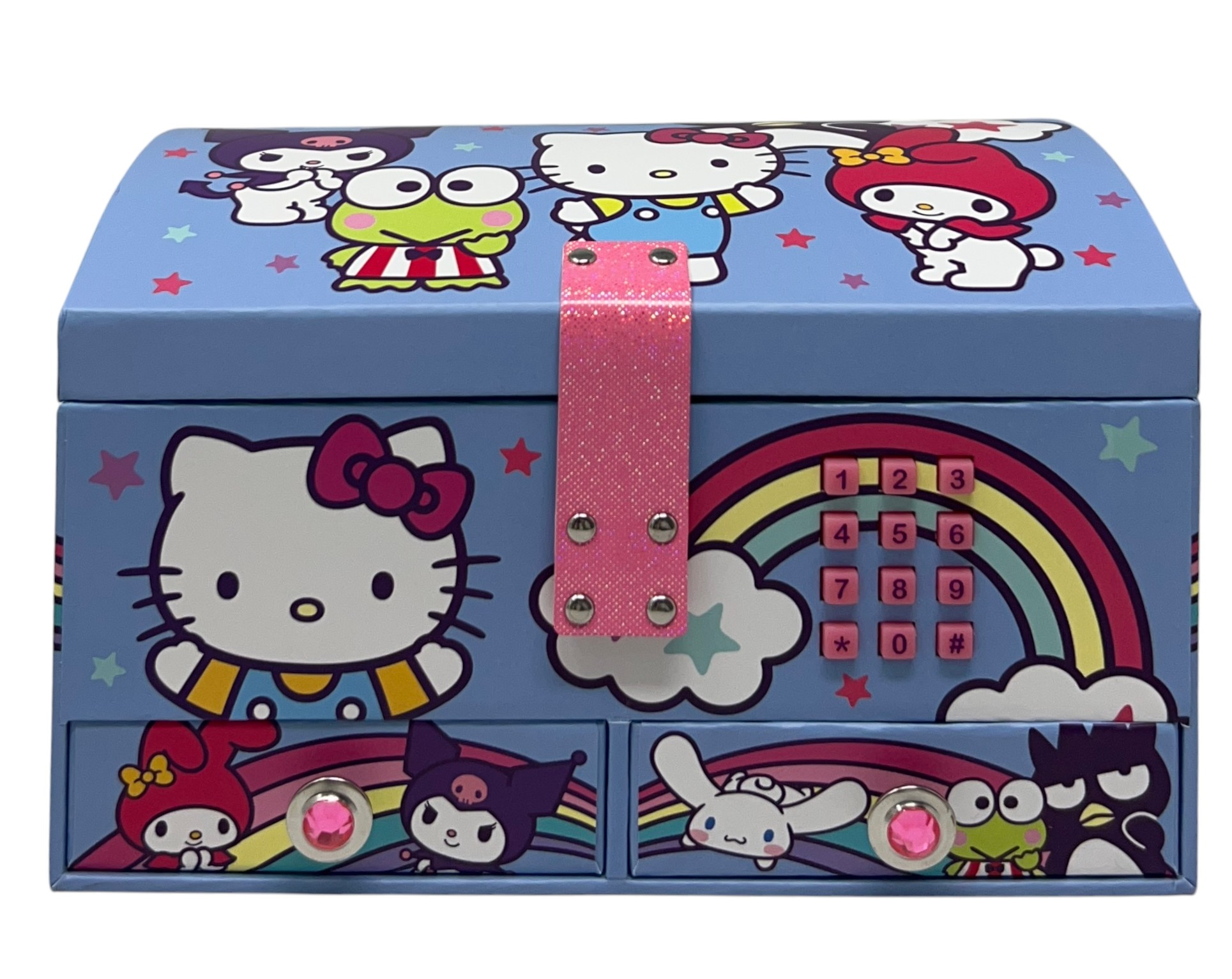 Portagioie Musicale Hello Kitty con Codice Segreto Elettronico in Cartone - Hk50194