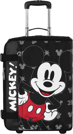 Trolley da Viaggio Pieghevole Topolino DISNEY Valigia Morbida in Tessuto con Manico Allungabile - 06246