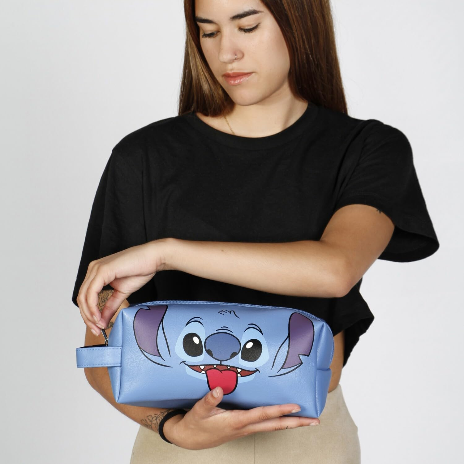 Beauty da Viaggio Stitch DISNEY Borsa da Toilettes Adattabile Al Trolley 27 CM - 06859