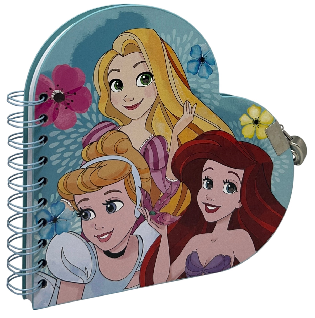 Diario con Penna Principesse DISNEY Agenda a Forma di Cuore con Lucchetto - 07709