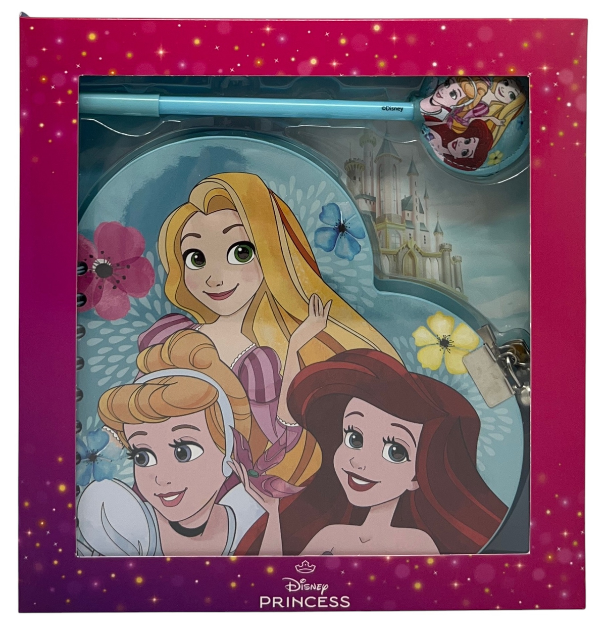 Diario con Penna Principesse DISNEY Agenda a Forma di Cuore con Lucchetto - 07709