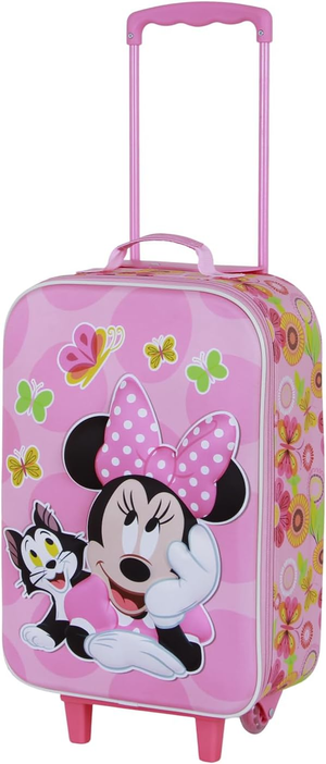 Trolley da Viaggio Minnie DISNEY Valigia Morbida in Tessuto con Manico Allungabile - 08803