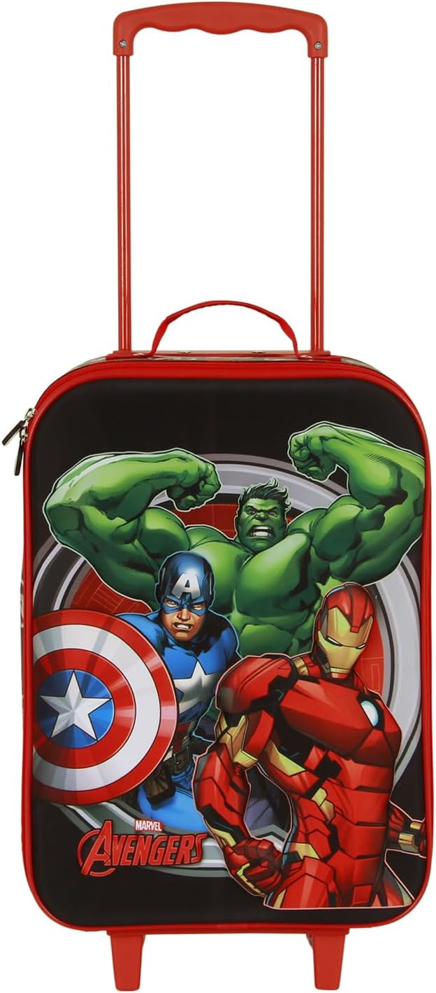 Trolley da Viaggio Avengers MARVEL Valigia Morbida in Tessuto con Manico Allungabile - 08806