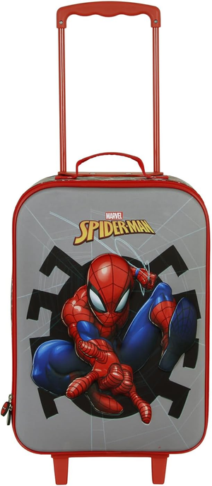 Trolley da Viaggio Spiderman MARVEL Valigia Morbida in Tessuto con Manico Allungabile - 08807