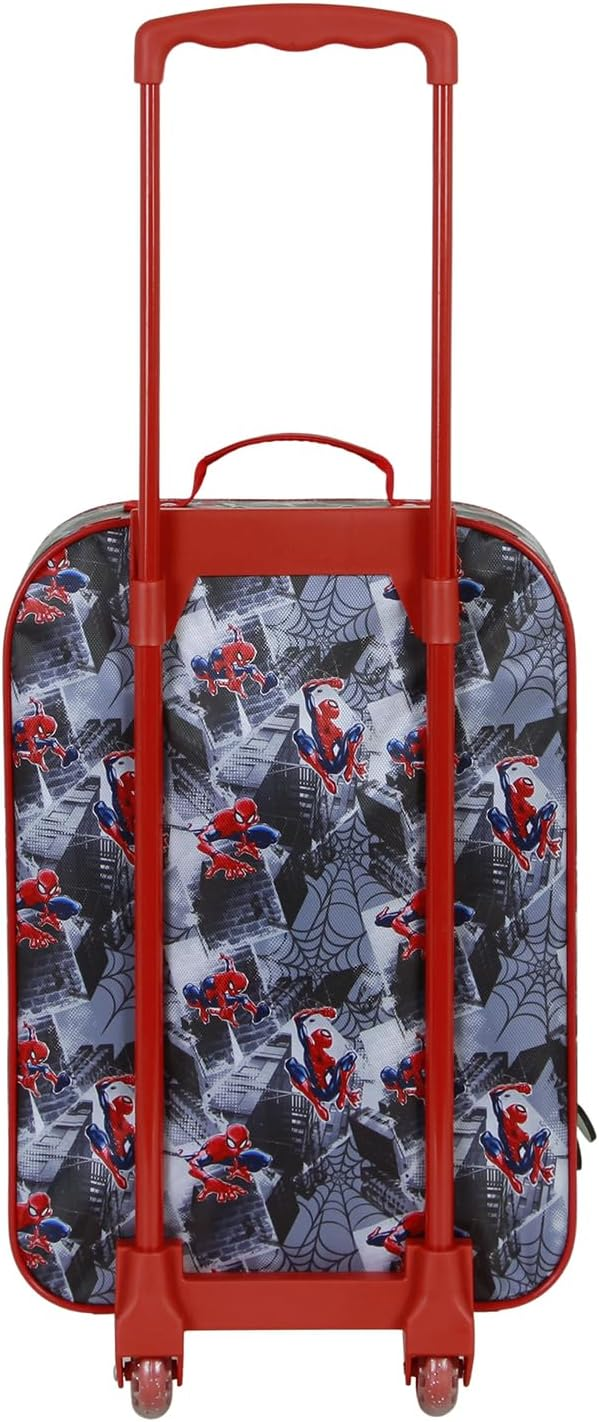 Trolley da Viaggio Spiderman MARVEL Valigia Morbida in Tessuto con Manico Allungabile - 08807