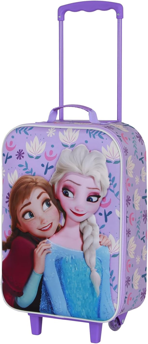 Trolley da Viaggio Frozen DISNEY Valigia Morbida in Tessuto con Manico Allungabile - 08809