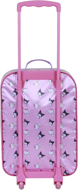 Trolley da Viaggio Hello Kitty Kuromi Valigia Morbida in Tessuto con Manico Allungabile - 08810